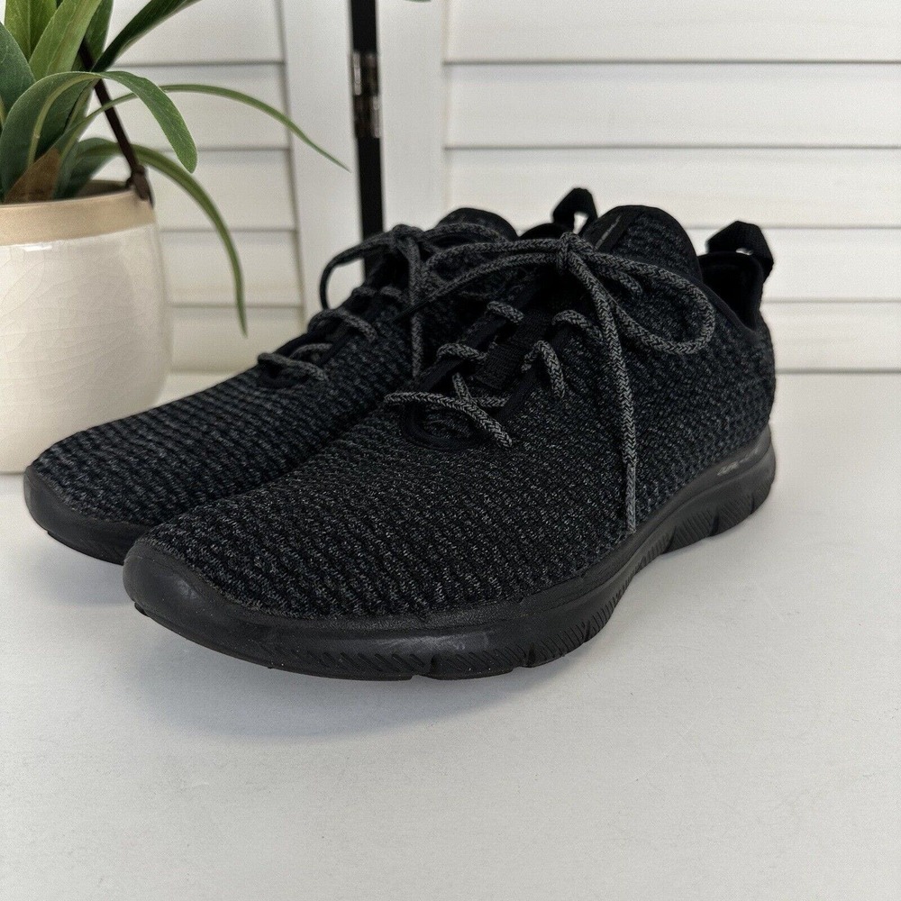 Skechers Sport Flex Appeal 2.0 Bold Move Knit Sneaker Memory Foam Womens Size 10